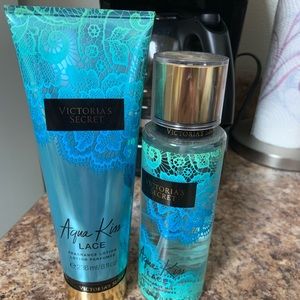 Victoria’s Secret aqua kiss lace duo